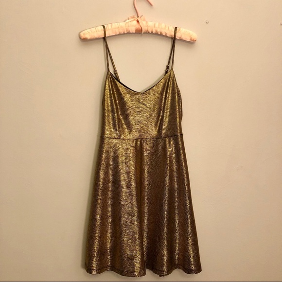 Gold Forever 21 Formal Dress - Picture 2 of 4